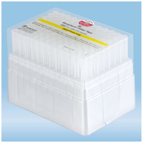 70.1189.215 • Sarstedt® Filter Tip, 1200μl, 77mm, Extended, Box, Biosphere®, STERILE • 960pcs
