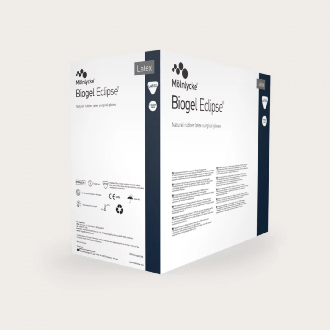 Mölnlycke® Biogel® Eclipse®, Latex Handschoen, Poedervrij, Paar, STERIEL