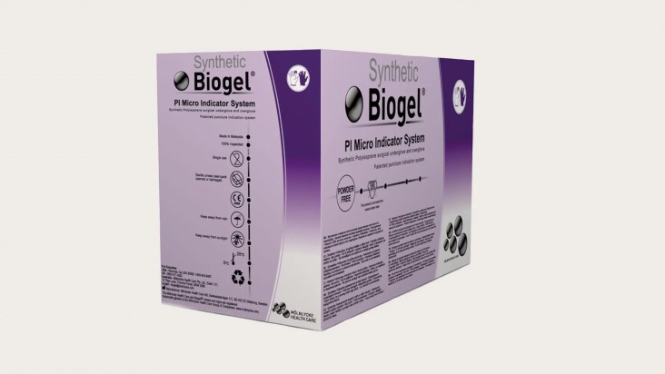 Mlnlycke Biogel PI Micro Indicator OP-Handschuh, Steril, Gre 8,5   Sicherheit Im OP Gentle Skin
