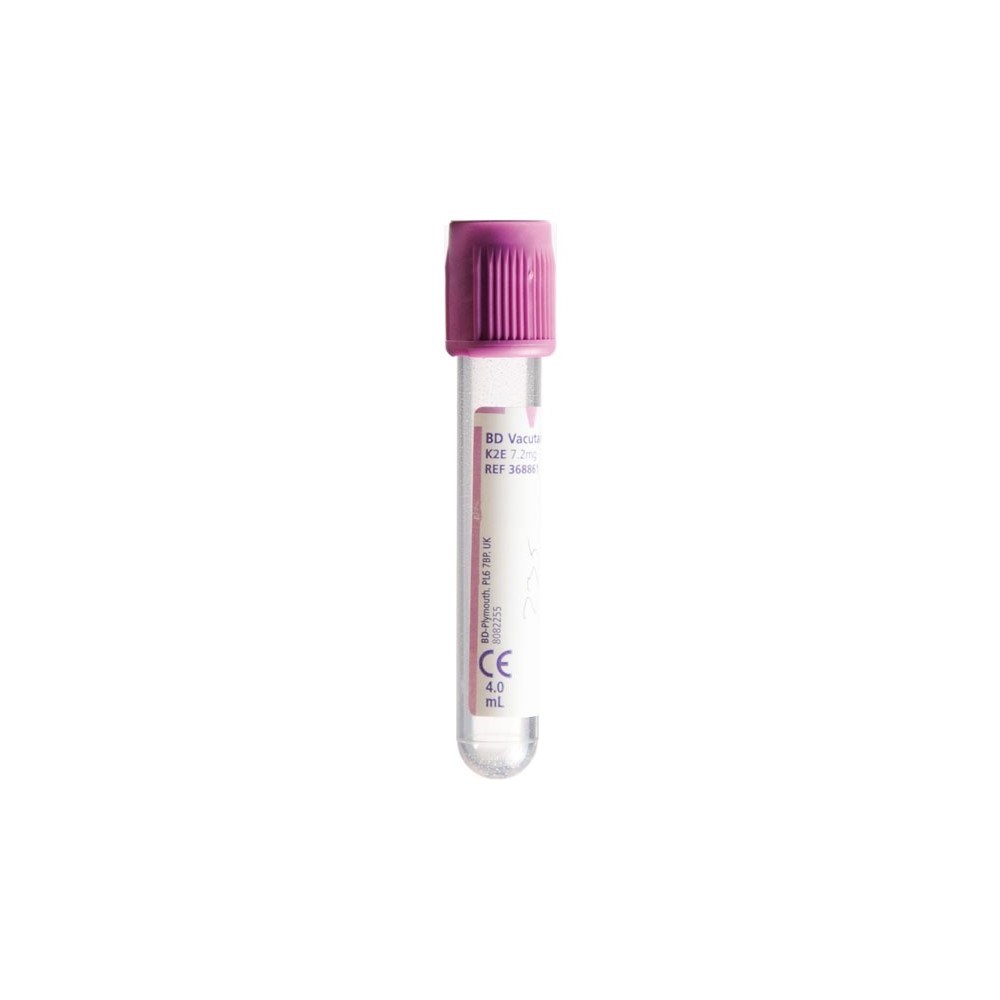 368861 • BD® Vacutainer® K2E 7.2mg Plus Blood Collection Tube, 4.0
