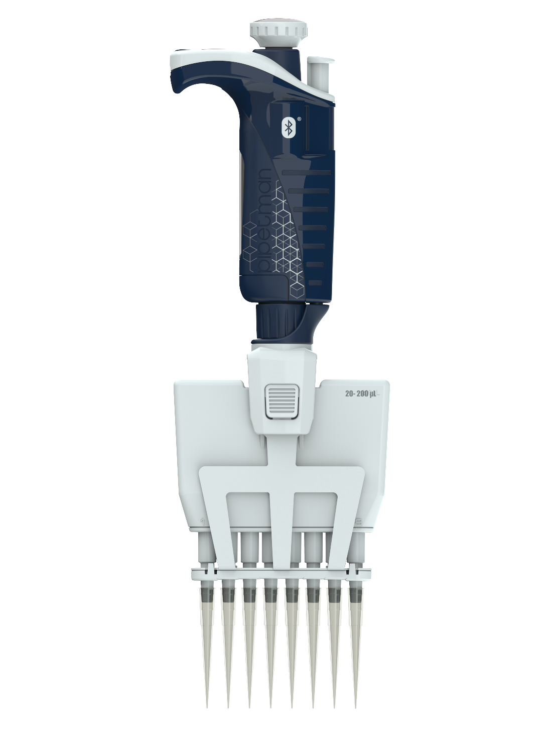F81054 • Gilson® Pipetman® M Connected P8x200M BT Electronic Pipette, 8