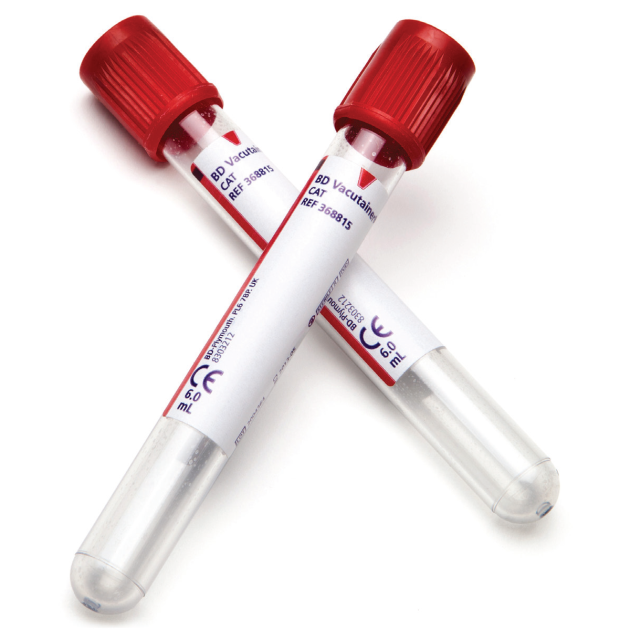 Красная пробирка. Пробирка bd Vacutainer 8 мл. Вакутейнер с активатором свертывания. Красная пробирка с активатором свертывания