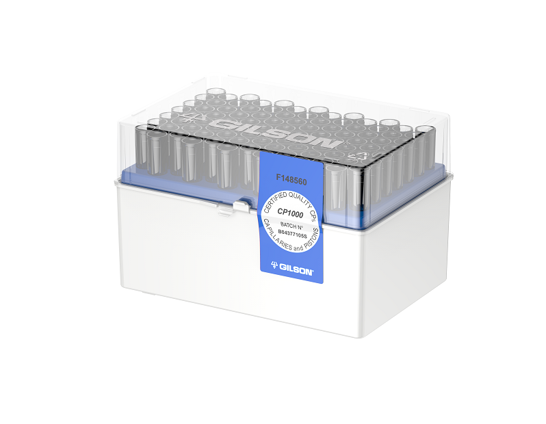 F148560 • Gilson® Capillary Piston Pipette Tip, 1001000μl, 70.4mm